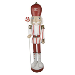 Clayre & Eef Beeld notenkraker 167 cm ijzer kerstdecoratie