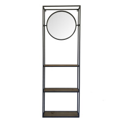 Clayre & Eef Spiegel 53x165 cm hout rond grote spiegel