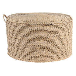 Clayre & Eef Poef Ø 40x23 cm zeegras rond hocker