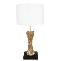 Clayre & Eef Tafellamp Ø 30x60 cm kunststof bureaulamp