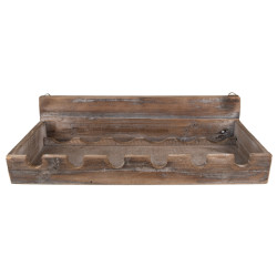 Clayre & Eef Wijnrek 57x28x14 cm hout flessenrek