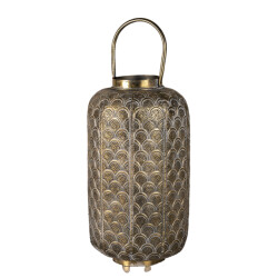 Clayre & Eef Windlicht Ø 26x45 cm ijzer rond kaarsenhouder