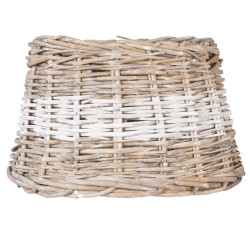 Clayre & Eef Lampenkap 25x18x16 cm rotan rond rieten lampenkap