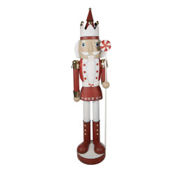 Clayre & Eef Beeld notenkraker 170 cm ijzer kerstdecoratie