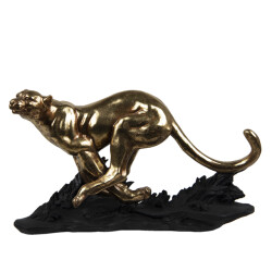 Clayre & Eef Beeld luipaard 39x13x24 cm polyresin woonaccessoires