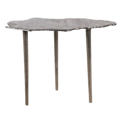 Clayre & Eef Bijzettafel 56x24x45 cm aluminium