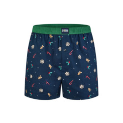 Happy Shorts Heren wijde boxershorts kerst print christmas allover