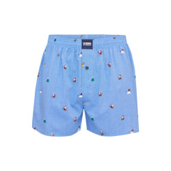 Happy Shorts Wijde kerst boxershort heren skiing santa