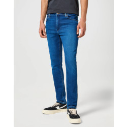 Wrangler Larston heren slim-fit jeans indigo waves