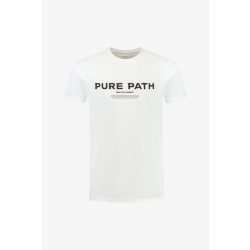 Purewhite T-shirt with front print