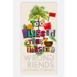 Wrong Friends Tulum beach towel