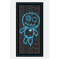 Wrong Friends Lucca beach towel