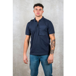 Ma.strum Ss cargo pocket zip polo