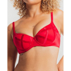 Louisa Bracq Serie voorgevormde beugel bh 47108 471 rouge a levre