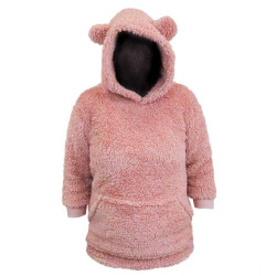 Unique Living hoodie kids pippa old pink -50x70cm