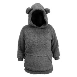 Unique Living hoodie kids pippa dark grey -50x70cm