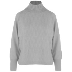 Malo Cashmere trui voor dames met geborduurde voorzijde