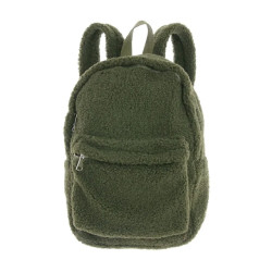 Unique Living rugzak teddy winter green -32x24x8cm