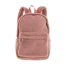 Unique Living rugzak teddy old pink -32x24x8cm