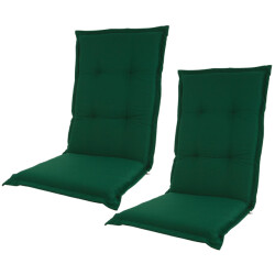 Kopu 2 stuks ® prisma forest green tuinkussen hoge rug -