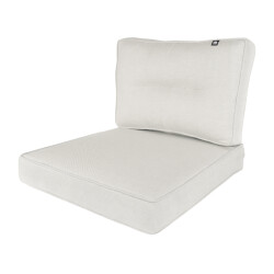 Kopu ® melan hoogwaardige loungekussen-set zit en rug 60 cm creme