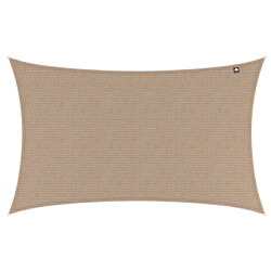 Kopu ® schaduwdoek rechthoek 280 gram waterdoorlatend 4x5 m beach