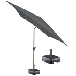 Kopu ® altea parasolset vierkant 230x230 cm met voet -