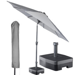 Kopu ® calma parasolset rond 300 cm met hoes en voet licht