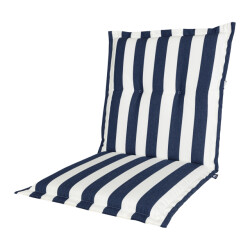 Kopu ® mila navy comfortabel tuinkussen met lage rug /wit