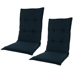 Kopu ® prisma navy comfortabeltuinkussen hoge rug 2 stuks