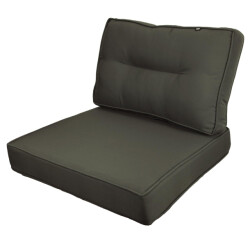 Kopu ® prisma grey hoogwaardige loungekussen-set zit en rug 60 cm