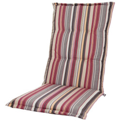 Kopu ® glasgow multi grey comfortabel tuinkussen hoge rug rood/grijs