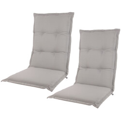 Kopu ® prisma silver comfortabel tuinkussen hoge rug 2 stuks
