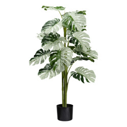 Kopu ® kunstplant monstera variegata half moon 115 cm 16 bladeren