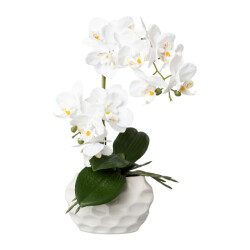 Kopu ® kunstplant orchidee 33 cm in te sierpot 13x9cm -