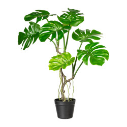Kopu ® kunstplant split philodendron 75 cm 8 bladeren nepplant