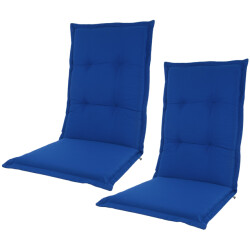 Kopu ® prisma duke blue 2 stuks comfortable tuinkussen hoge rug