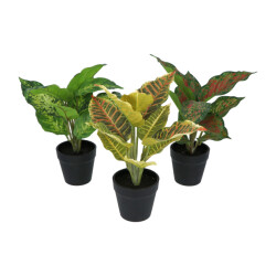 Kopu ® set 3 verschillende kunstplantjes 25 cm hoog