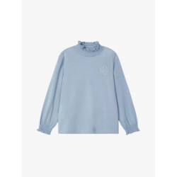 Mayoral Meisjes shirt longsleeve sky blue