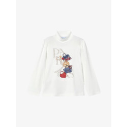 Mayoral Meisjes shirt longsleeve natural cherry