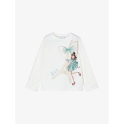 Mayoral Meisjes shirt longsleeve nude jade