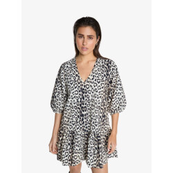 Alix The Label Dames jurk leopard crispy babydoll