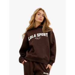 The Lola Club Dames hoodie harper brown