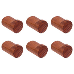 QUVIO Wandkapstok hout - set van 6