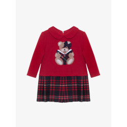 Patachou Meisjes jurk tartan rood