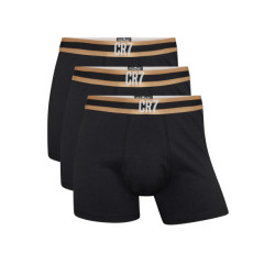 CR7 Heren boxershorts effen zwart/goud 3-pack