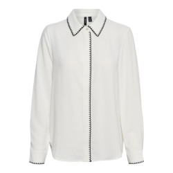 Vero Moda vmconna ls shirt wvn 10317558 snow white