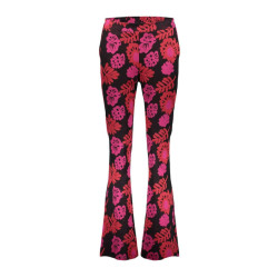 Geisha pants jaqcuard flower 41831-70 999 /red/fuchsia