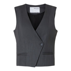 Selected Femme slffenia asymmetic vest 16095680 steel gray