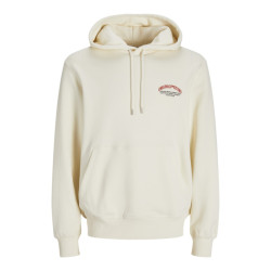 Jack & Jones jorfrederiksberg margate sweat hood 12265823 antique white